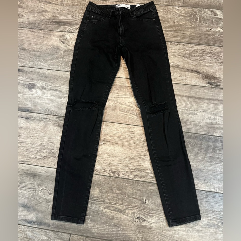 Garage high waist jegging black jeans